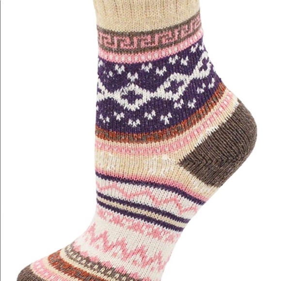 5 pair wool socks fun crazy stripes soft cozy gift autumn Fall winter New ! - Picture 6 of 6